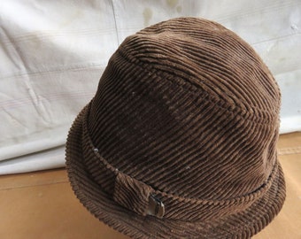 Medium 90s Stussy Corduroy Fedora / Bucket Hat Rare Vintage