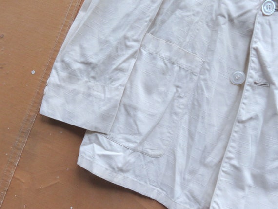 Small 30s White Sport Jacket / NRA Label Nationa … - image 5