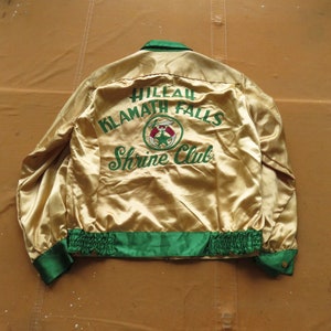 Satin Bowling Jacket - Etsy