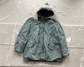 Vintage 70s USAF Type N-3B Extreme Cold Weather Parka Winter