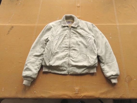 Small 50s / 60s Corduroy Pique Jacket / Cropped W… - image 1