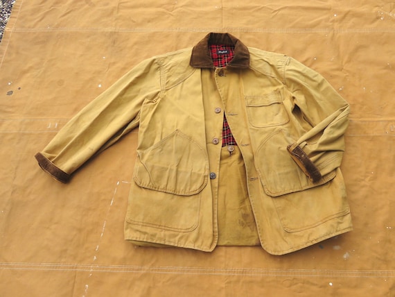 Large 50s Drybak Canvas Hunting Jacket / Brown Duck Canvas - Etsy