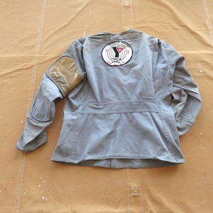 Small 50s / 60s Shooting Jacket / 1950s 1960s 10-X Leather Patches Hunting Rifle Pad Jacket Cotton Twill YMCA
