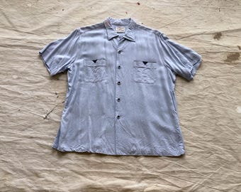 1990s Vintage Ralph Lauren Polo Country Rayon Gabardine Shirt 90s