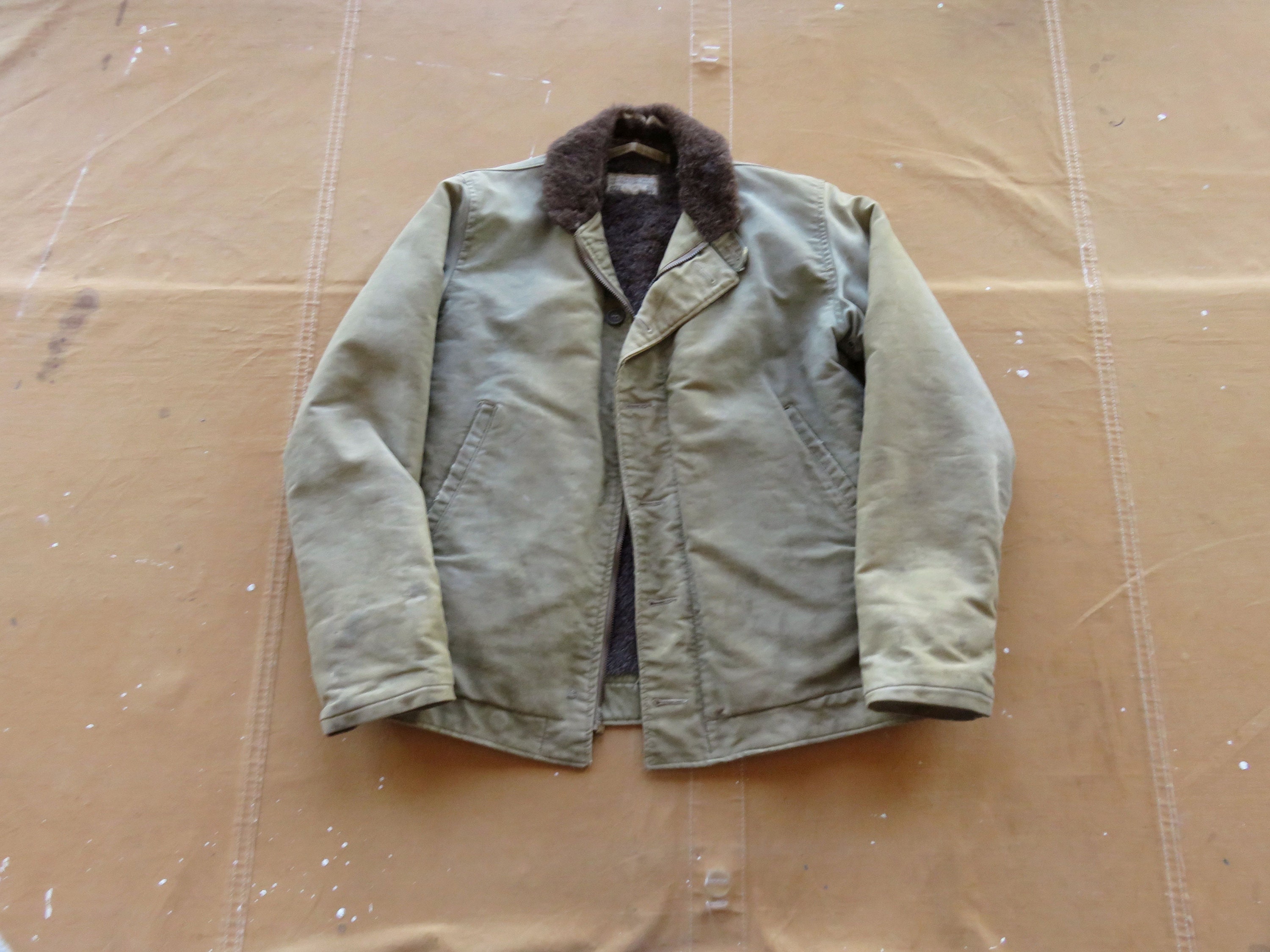 Small / Size 38 40s US Navy N1 Deck Jacket / N-1 Deck Jacket