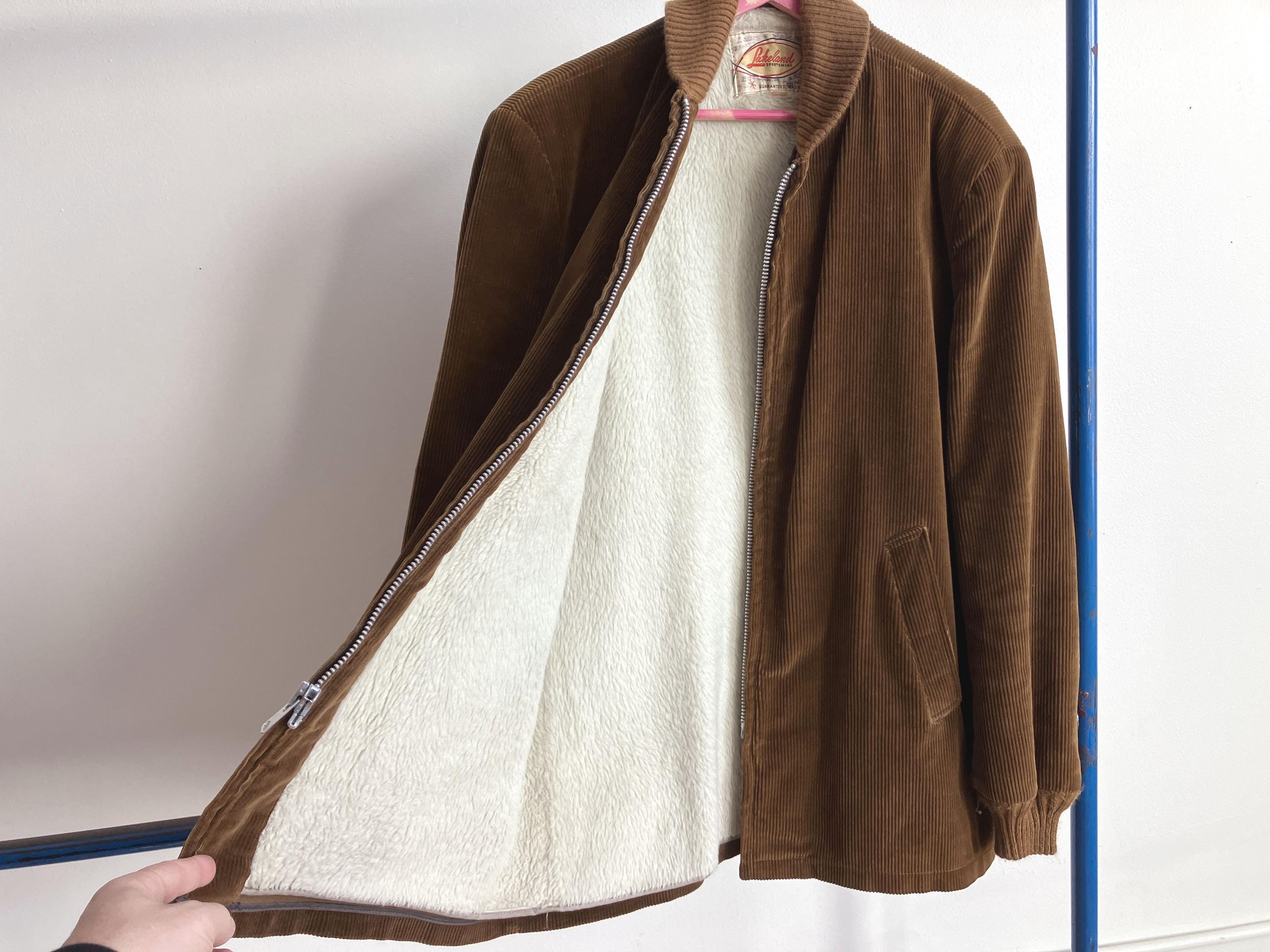 Large 60s Lakeland Corduroy Car Coat / Pharaoh Clicker Jacket