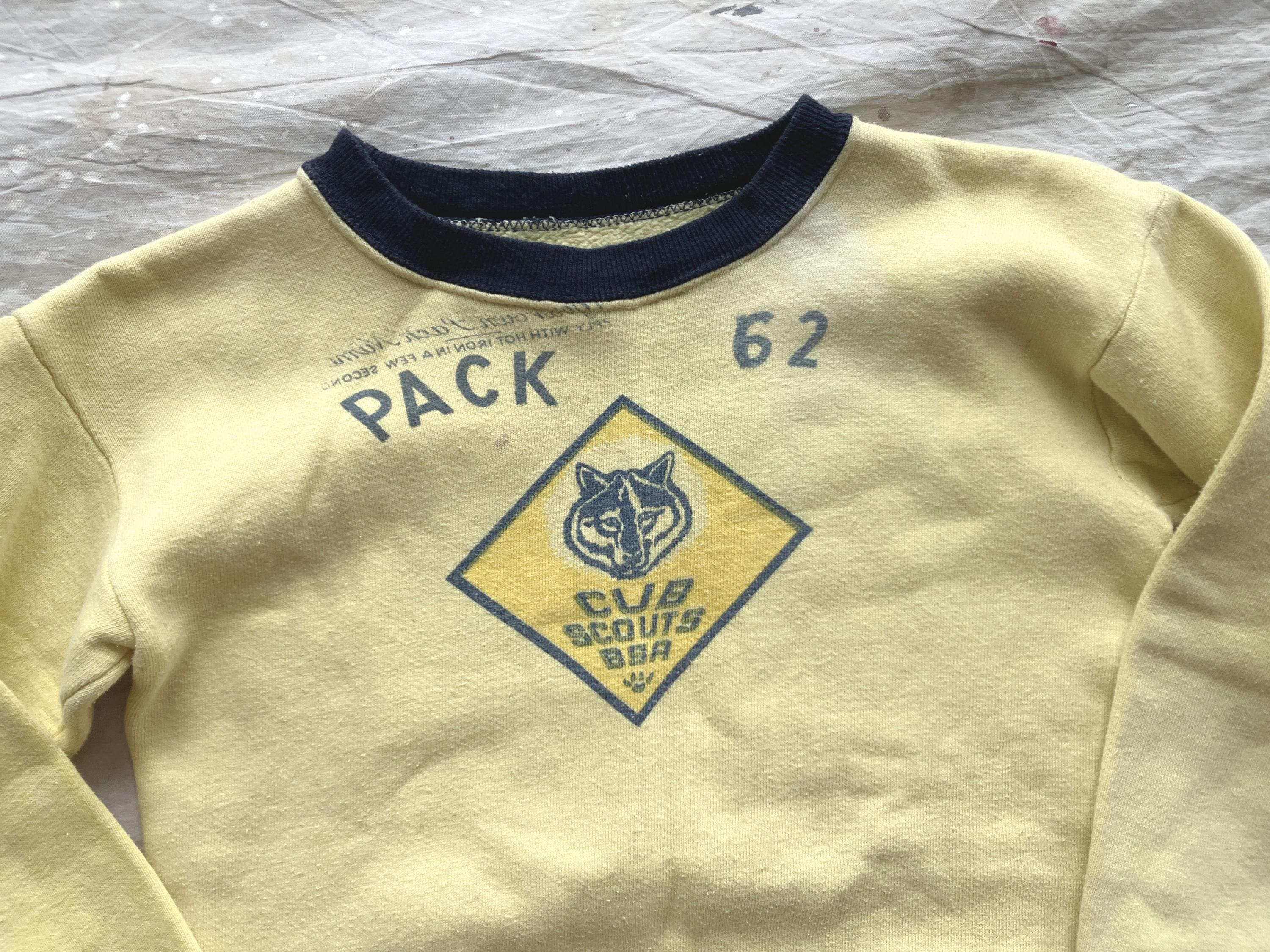 XXS / XS 60年代 コットン ボーイスカウト ツートン スウェットシャツ