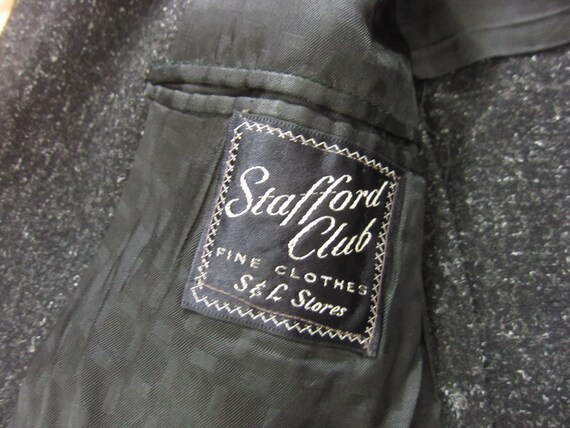 Medium 40s / 50s Fleck Wool Sports Coat / Gray Gr… - image 8