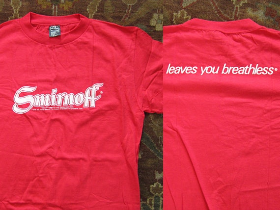 Smirnoff T-Shirt S Small Tee Shirt Day Of The Dead Red T-Shirt