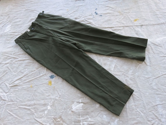 Medium / 31 to 35 50s US Army Wool Field Trousers / M51 M-51 Wool