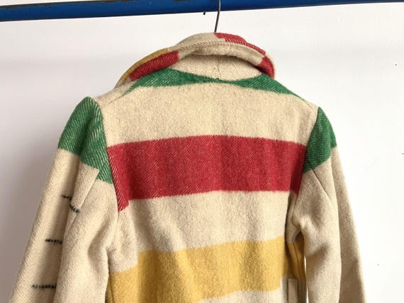 XS 30s Hudson's Bay Women's Wool Blanket Coat / P… - image 18