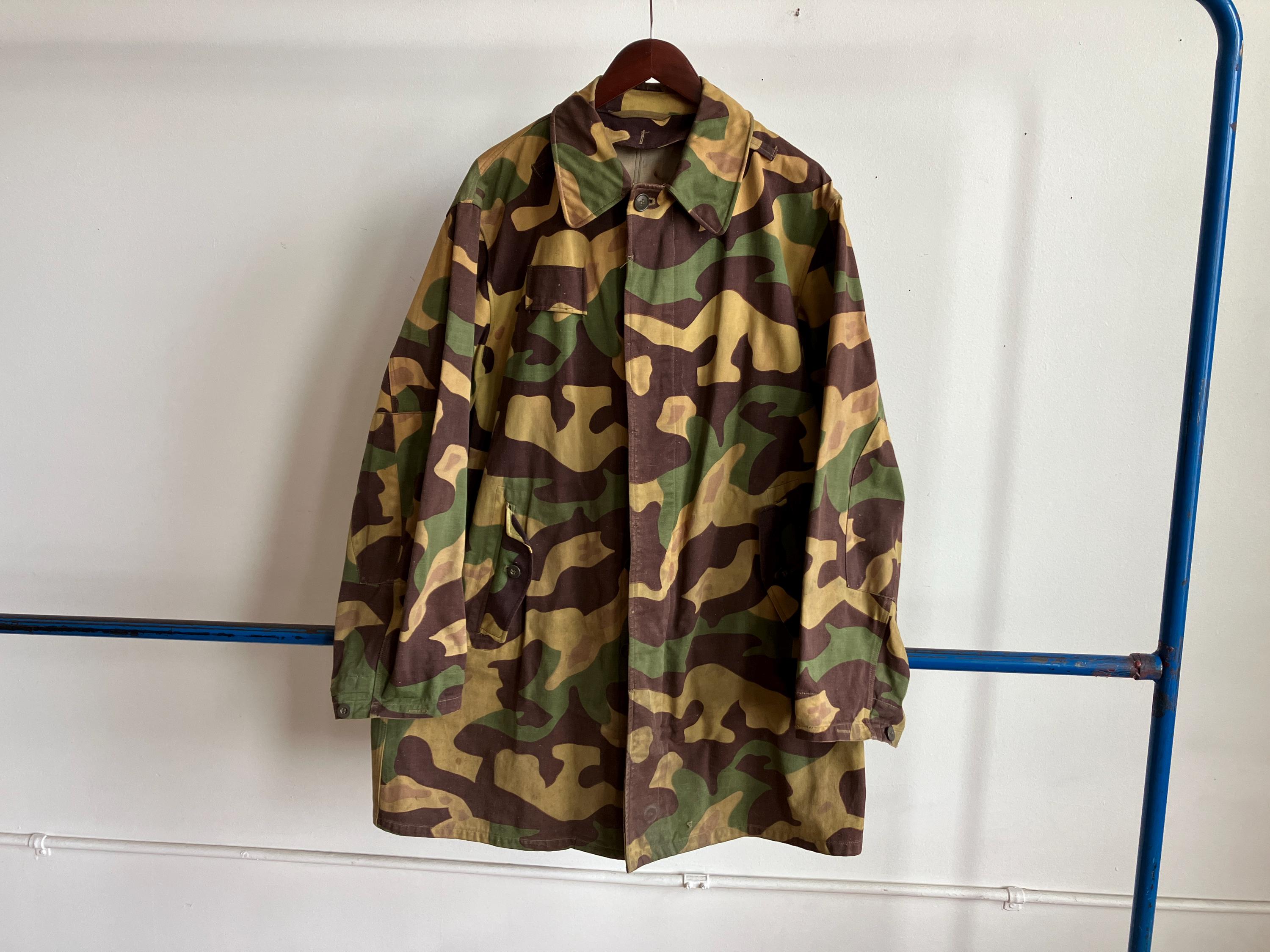 Large / XL 60s Czech Salamander Camouflage Jacket / Yellow Green