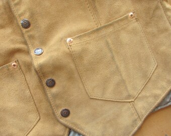70's〜 Rancher by Schott Suede Vest Small 70s Schott Suede Rancher Western Vest / Trucker Style