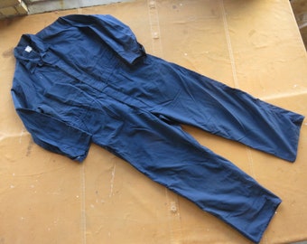 XL / XXL 60s Go-Pfor Navy Blue Coveralls / 1960s Mens Size 48 One Piece Coverall Work Suit