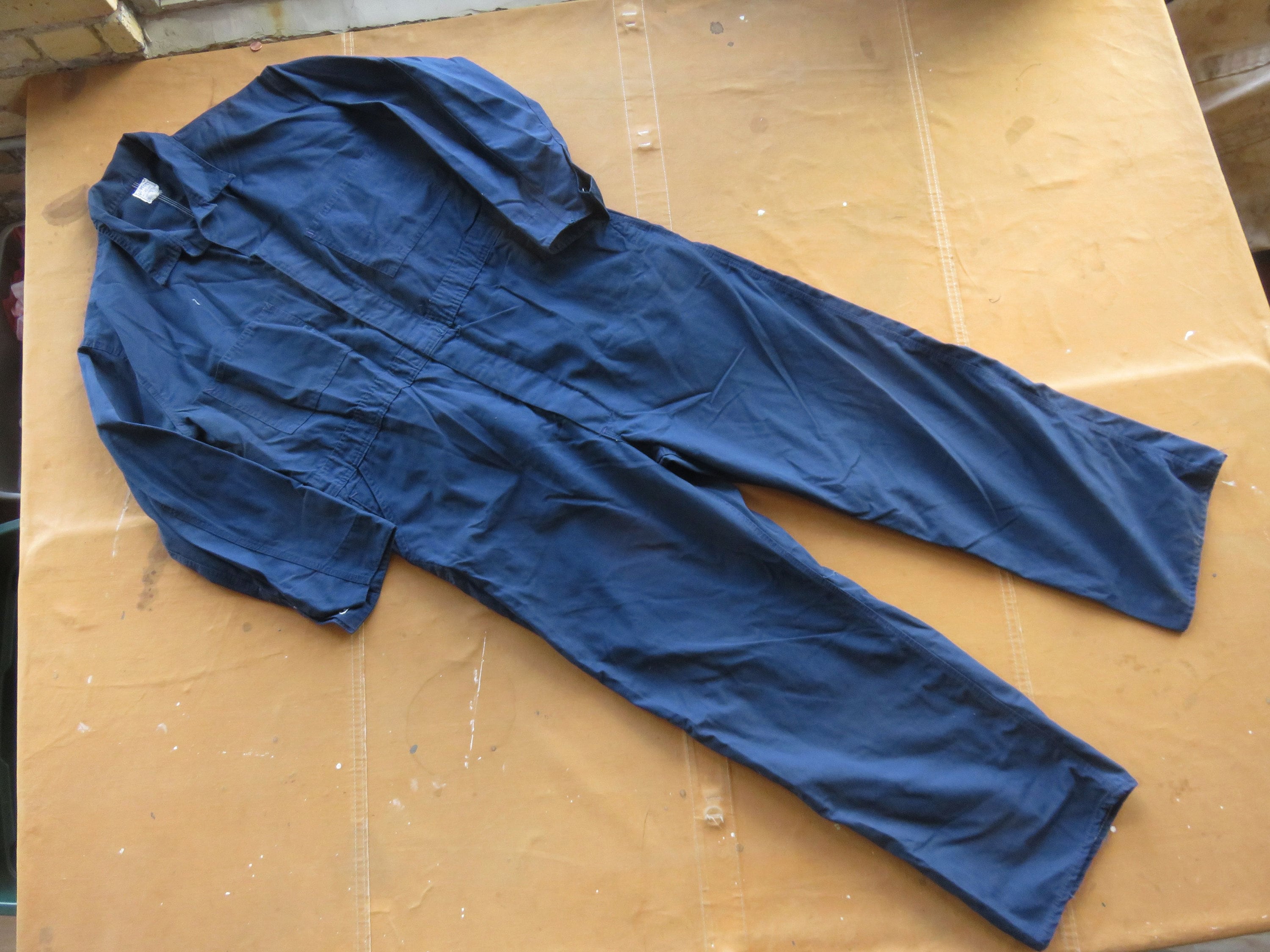 XL / XXL 60s Go-pfor Navy Blue Coveralls / 1960s Mens Size 48 One