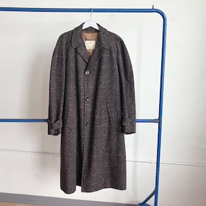 Long Balmacaan Coat Wool Men - Etsy