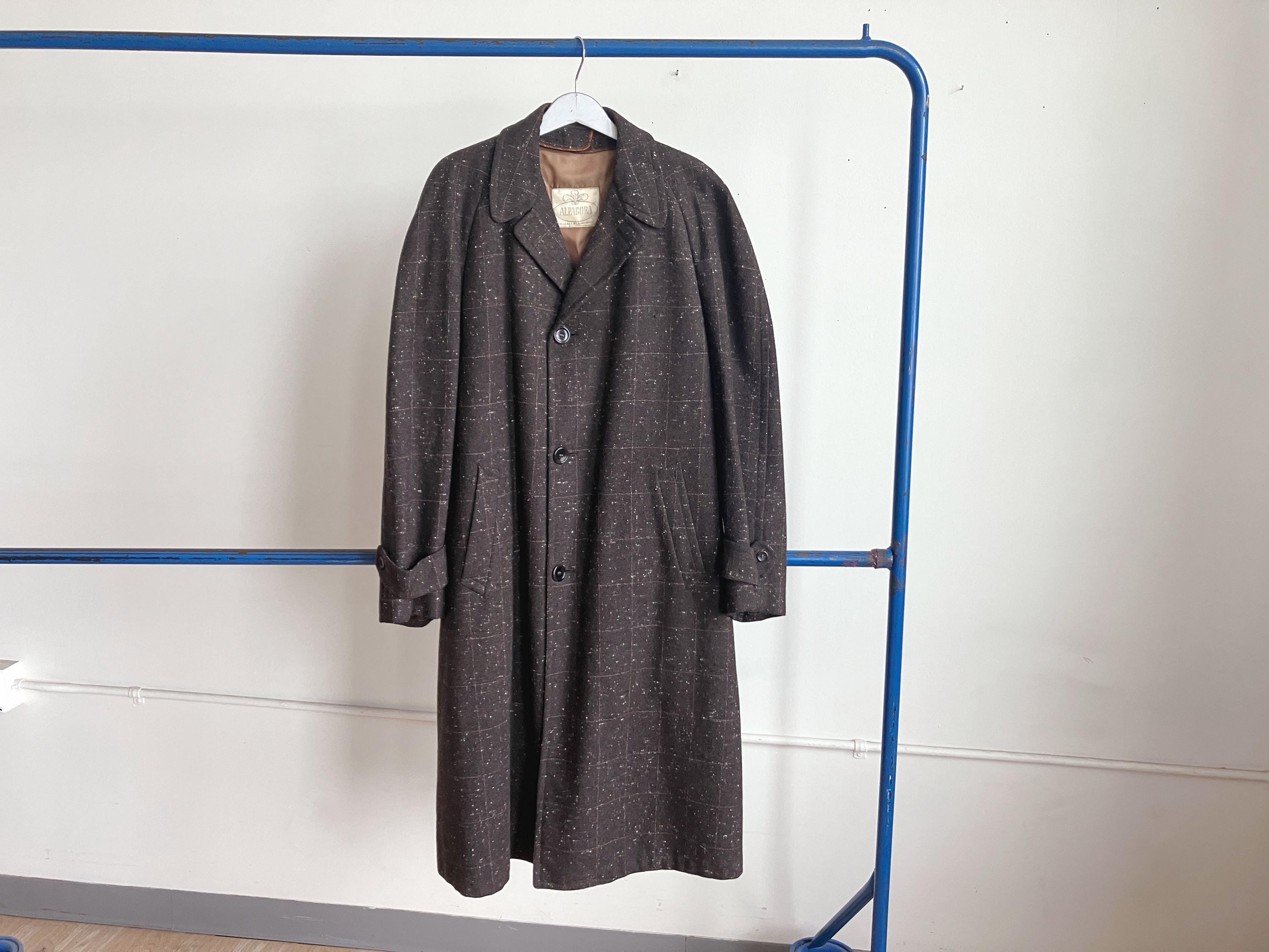 Long Balmacaan Coat Wool Men - Etsy