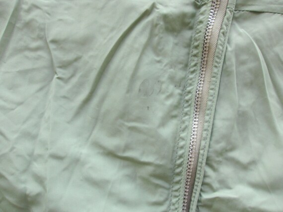 Large / XL 50s Nylon Golf Jacket / Pistachio Gree… - image 8