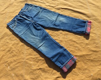 Flannel Lined Jeans - Etsy Singapore