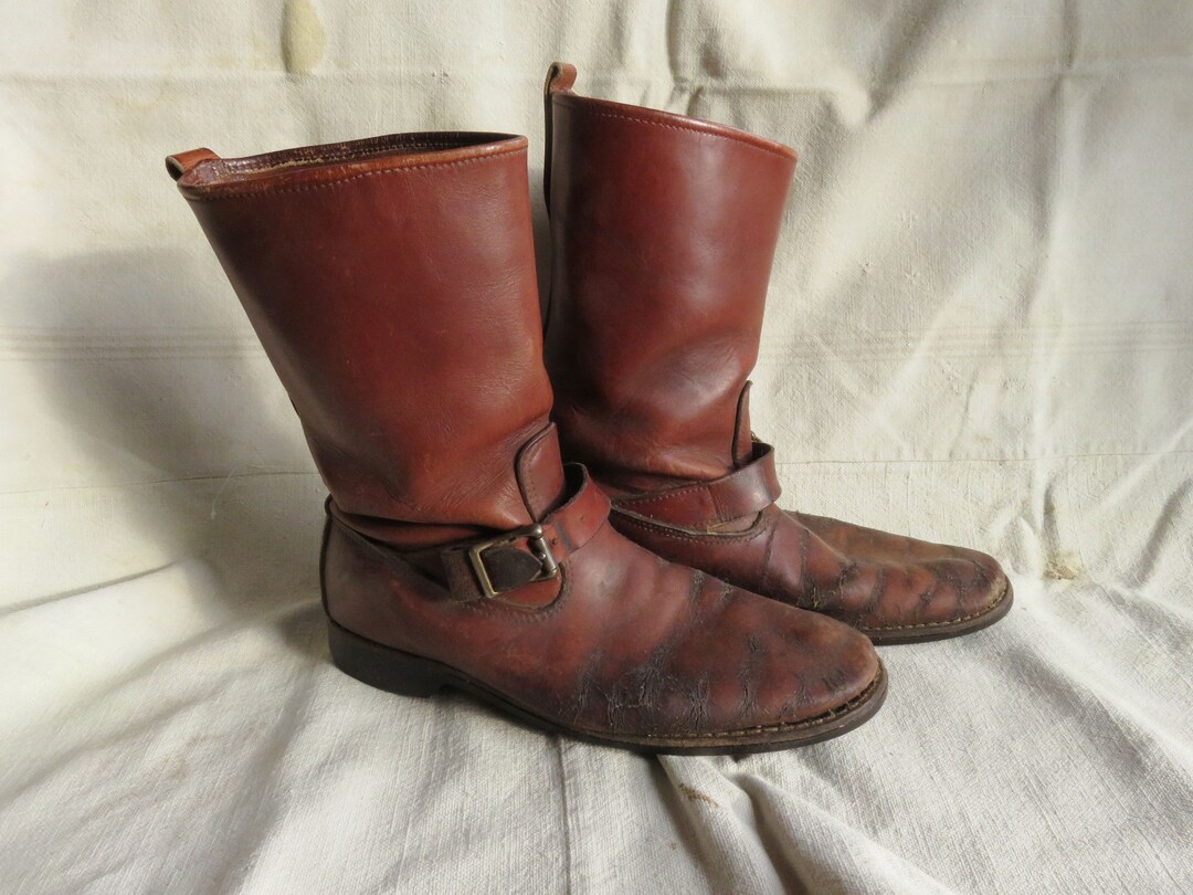 60s〜ia engineer boots vintage US7.5 60s〜ia engineer boots vintage US7.5 Retro 60s Boots, Retro