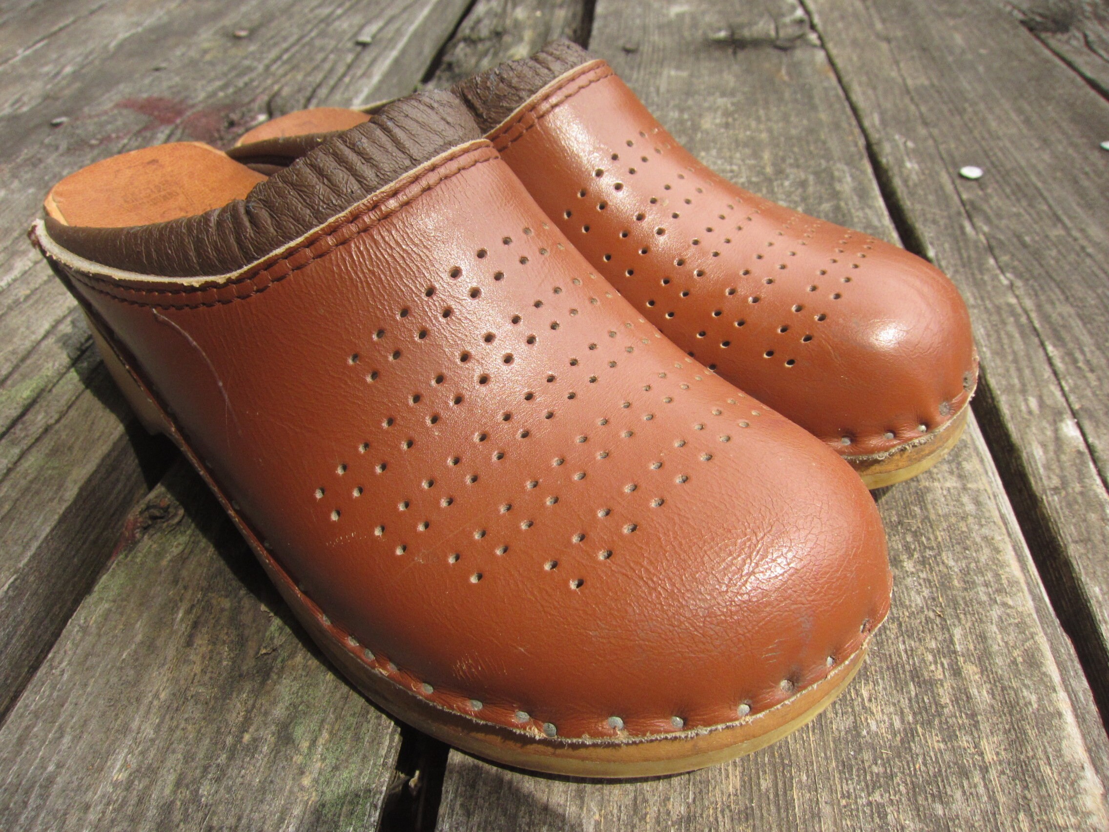 Euro 36 / Women's 6 70s Bastad Original Wood Swedish Clogs - Etsy