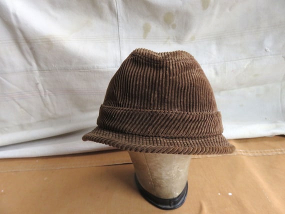 Medium 90s Stussy Corduroy Fedora / Bucket Hat Ra… - image 2