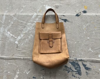 LL Bean Tan Corduroy and Lather Backpack Purse L.L. Bean Mini Backpack Purse Tweed w/ Leather Trim  main image 2