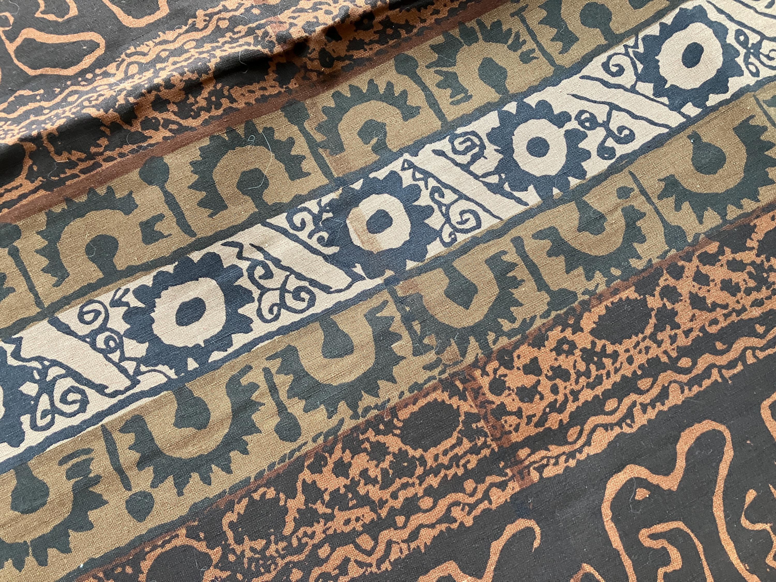 Vintage 60s Marimekko Fabric Wall Hanging / Mid Century Troikka