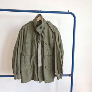 Medium Regular 70s US Army M-65 Field Jacket / Military Coat Parka Vietnam 8