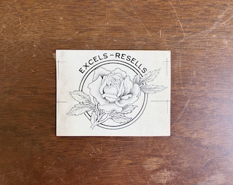 Antique 1920s Original Pen & Ink Advertising Drawing Rose Soap Packaging Design