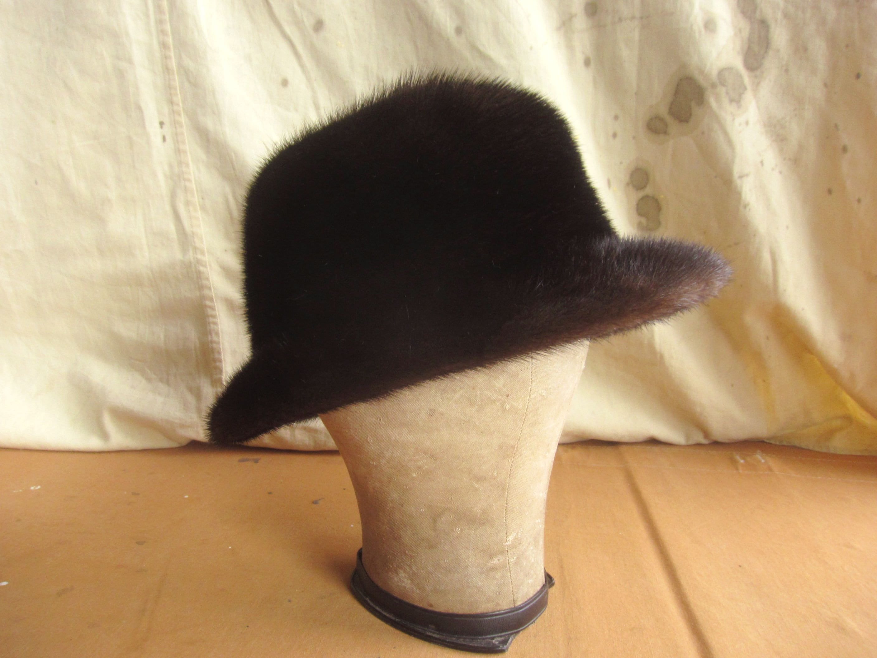 Vintage l 60s Lilli of California Black Faux Fur Double Satin Ribbon Bow Mod Hat Vintage Hat by Lilli - Etsy main image 2