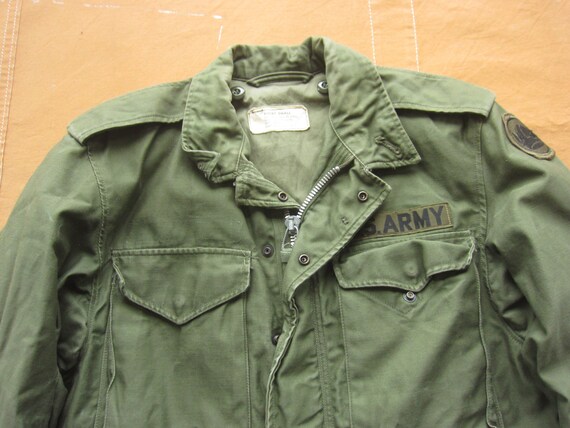 Small 60s US Army M-51 Field Jacket / Aluminum Zi… - image 2