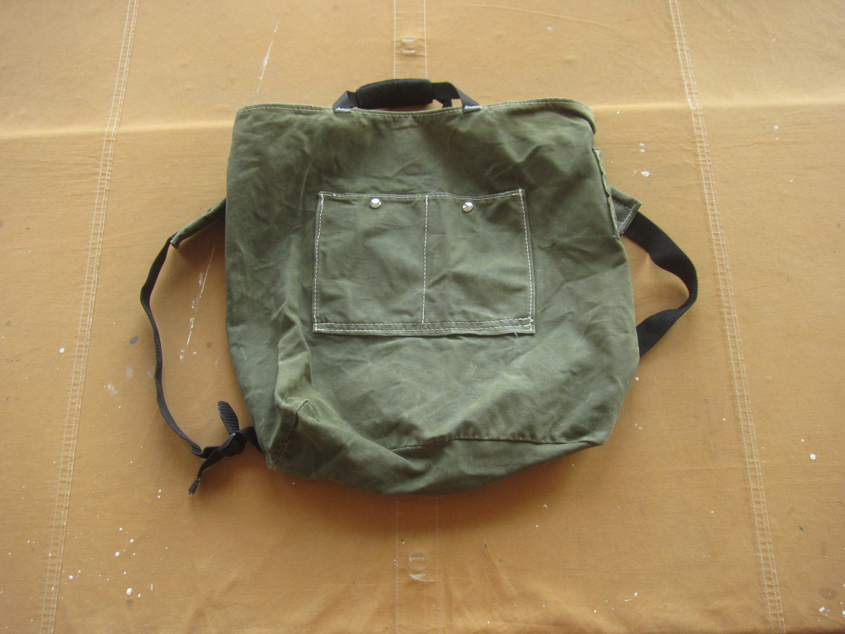 Huge Vintage Green Canvas Pack Duluth?, Military?, Antique? Canoe Pack  Hunting