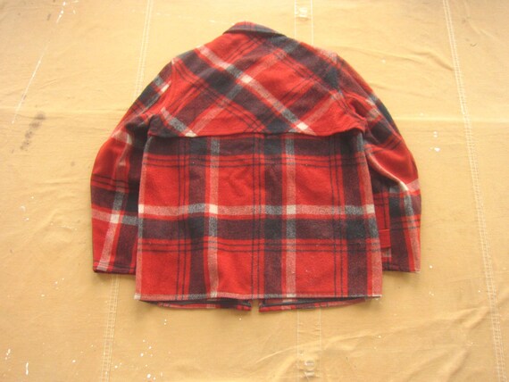 Medium 50s Hercules Plaid Wool Mackinaw Jacket / Double Medium 50s Hercules Plaid Wool Mackinaw Jacket / Double