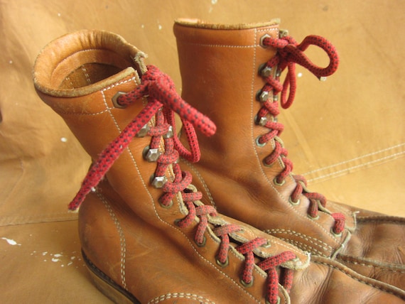 Men's 12 70s / 80s Moc Toe Work Boots / 1970s 198… - image 3