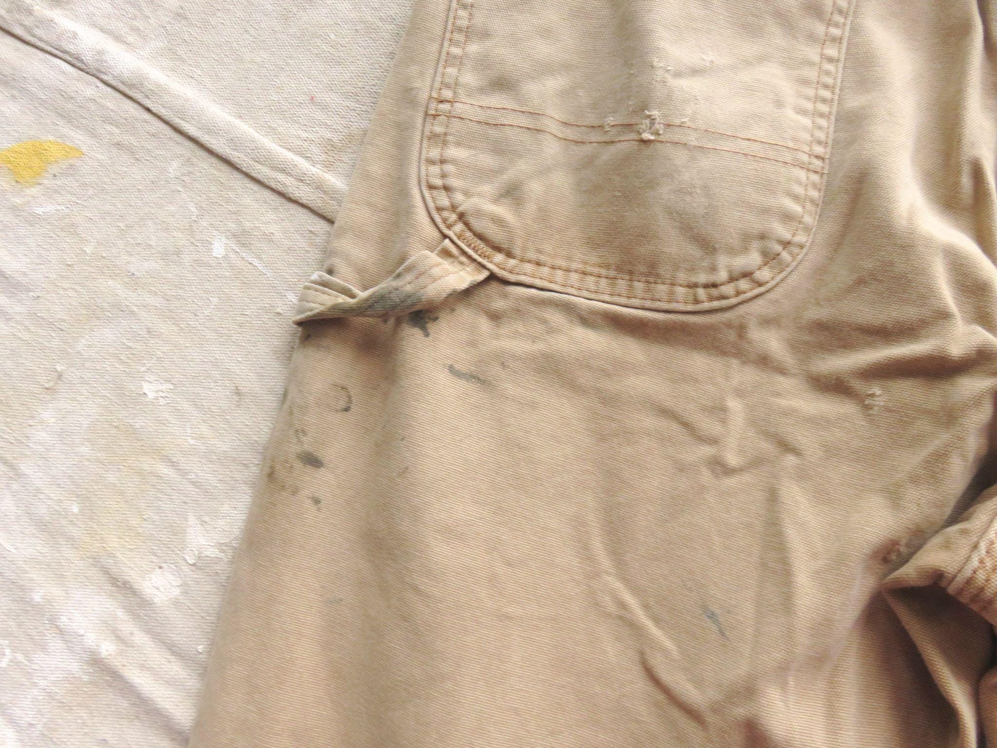 38 X 30 90s Dickies Distressed Carpenter Pants / Brown Canvas