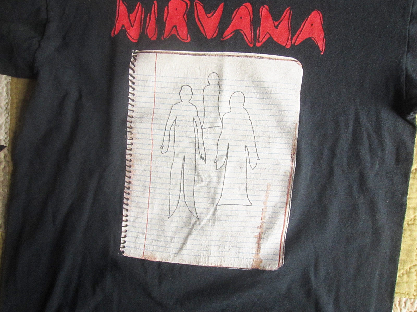 Medium Nirvana Ghost Notebook T-shirt / Anvil, the End of Medium Nirvana Ghost Notebook T-shirt / Anvil, the End of