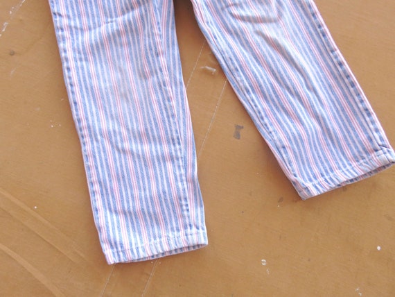 Children's 80s Lee Striped Jeans / 20 21 Waist 19… - image 7