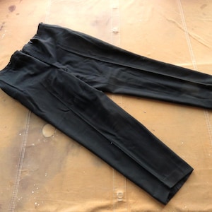 XXL / 42 to 44 Waist Antique Men's Wool Buckleback Pants / Tuxedo Trousers Buckle Back Early 1900s 1910s