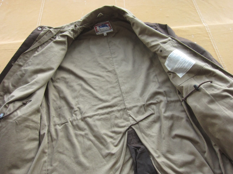 XXL 90s Waxed Cotton Jacket / Oilskin Tin Cloth Duster Etsy