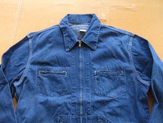 Large / XL 70s Osh Kosh Zip Front Denim Jacket / XL Long