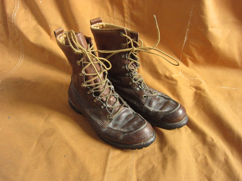 Black Lug Sole Size Men/'s 8.5 Women/'s 9.5 10 70s Red Wing Irish Setter Work Boots Moc Toe Brown Narrow A Width 9 9.5 Ankle Boots