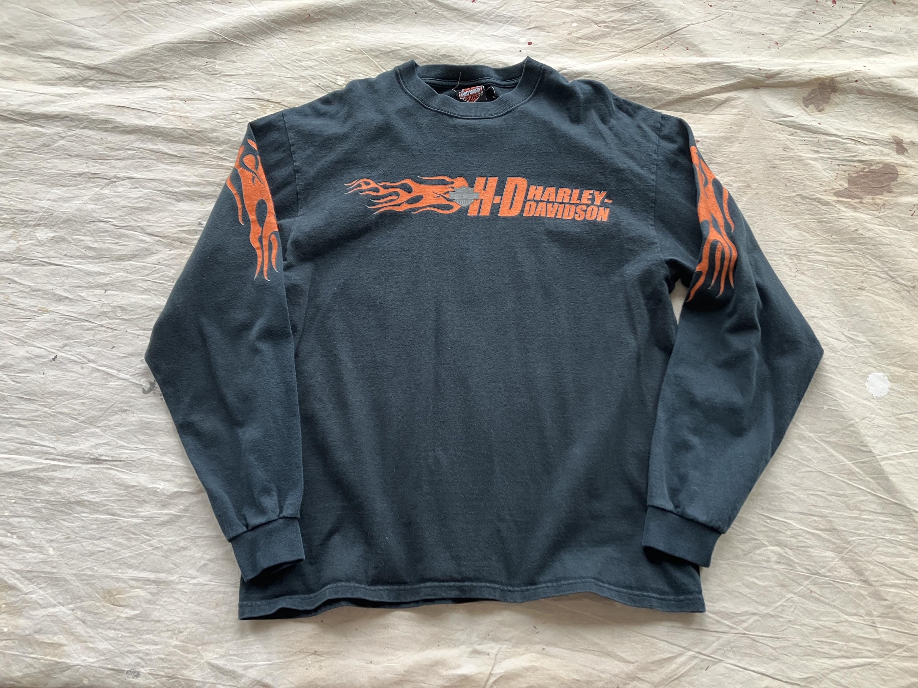 Harley Long Sleeve Flame - Etsy