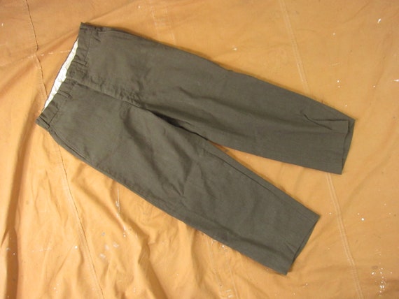 32 x 28 50s US Army Wool Uniform Trousers / 1950s… - image 1