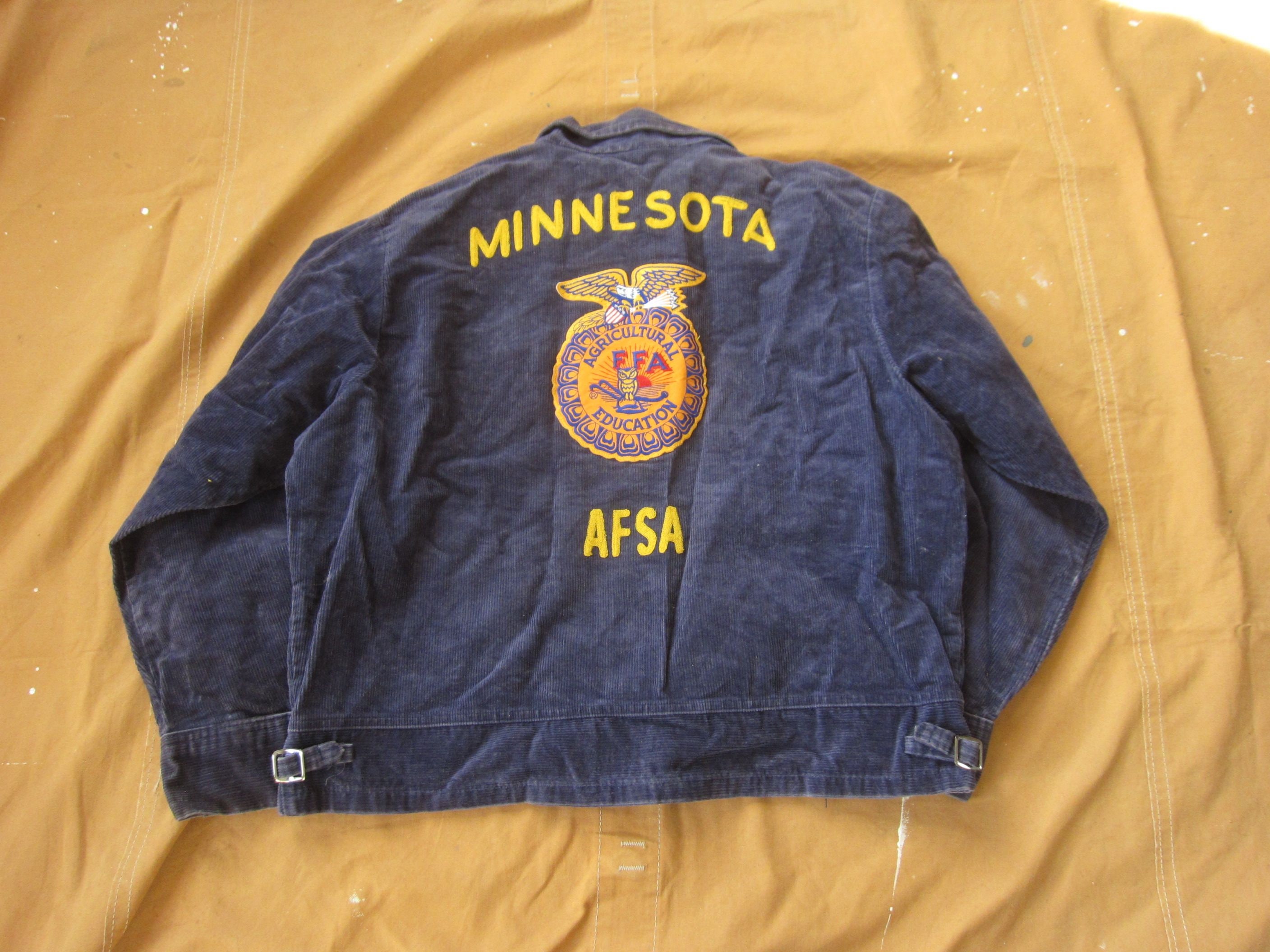 Large / Size 46 80s Minnesota Corduroy FFA Jacket / Future Farmers