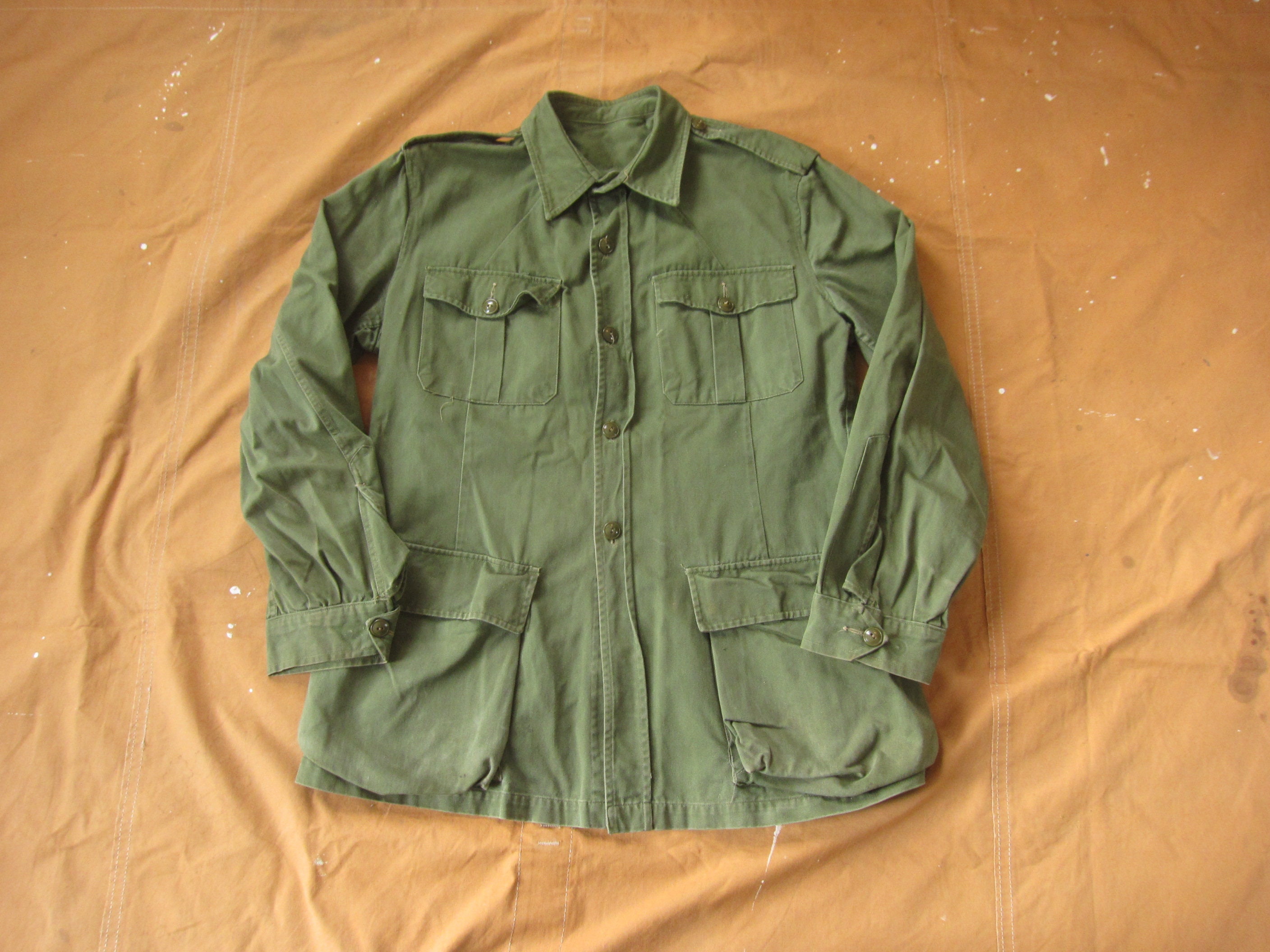 Large 60s British Military Cotton Field Jacket / 1961 - Etsy Hong Kong