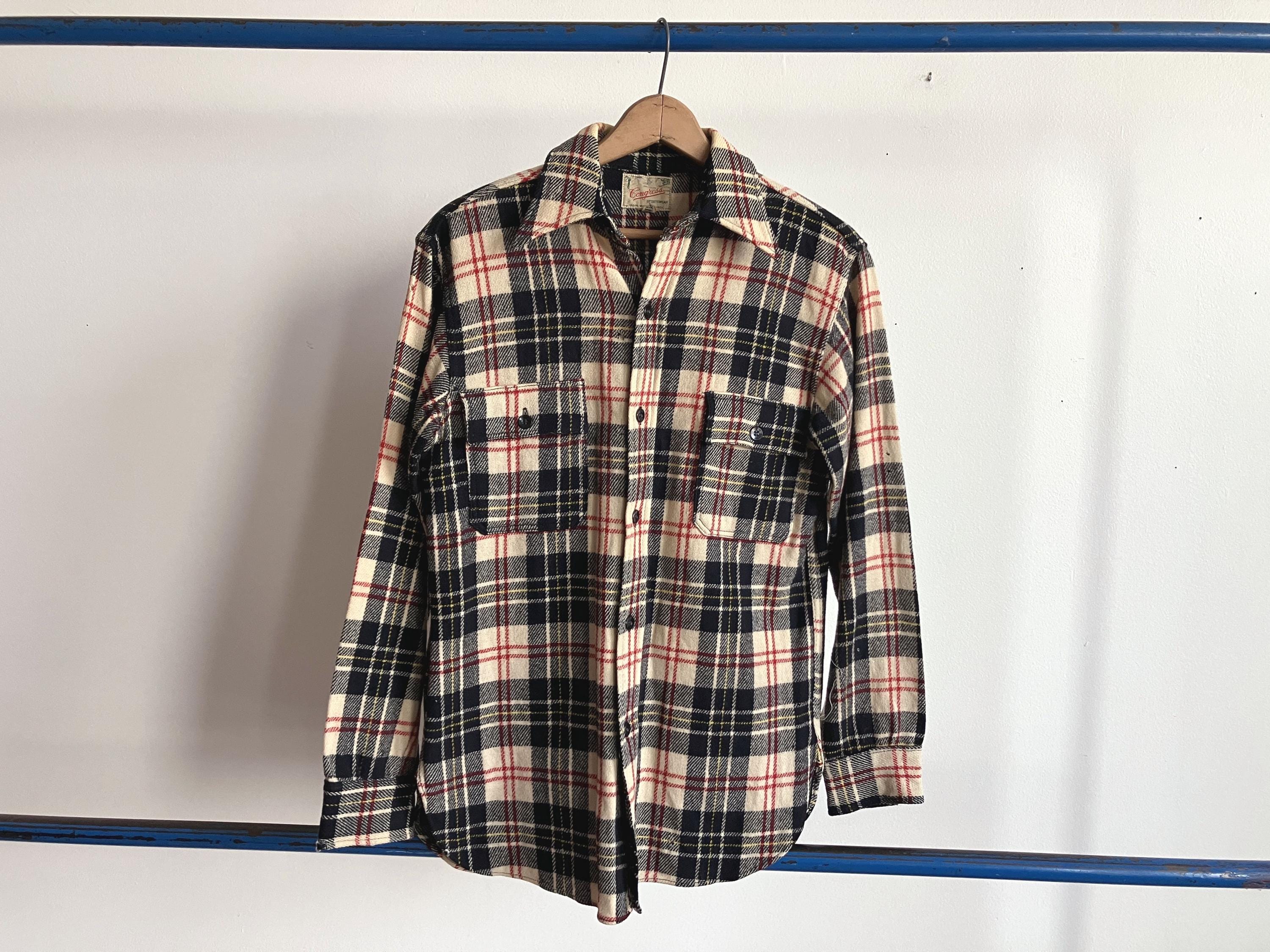 Vintage 1940's Flannel Shirts - Etsy