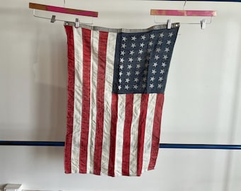 48 個の星が付いたアメリカ国旗、1940 年代のビンテージ国旗、第二次