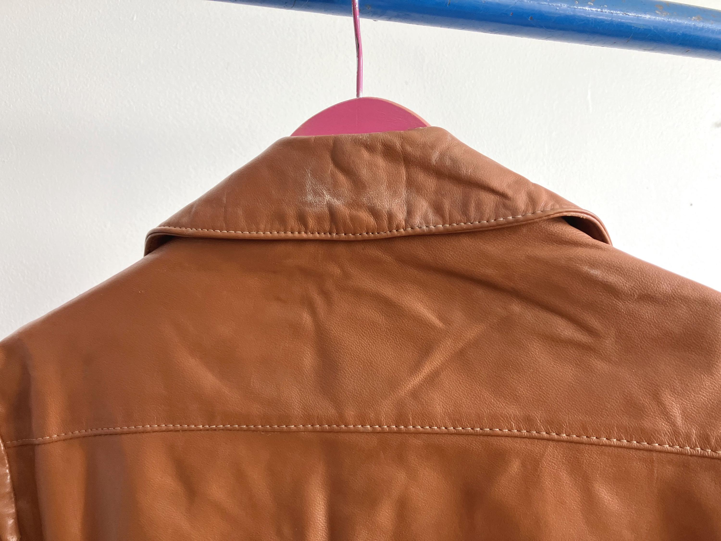 70s WELLINGTON LEATHERS Leather Jacket