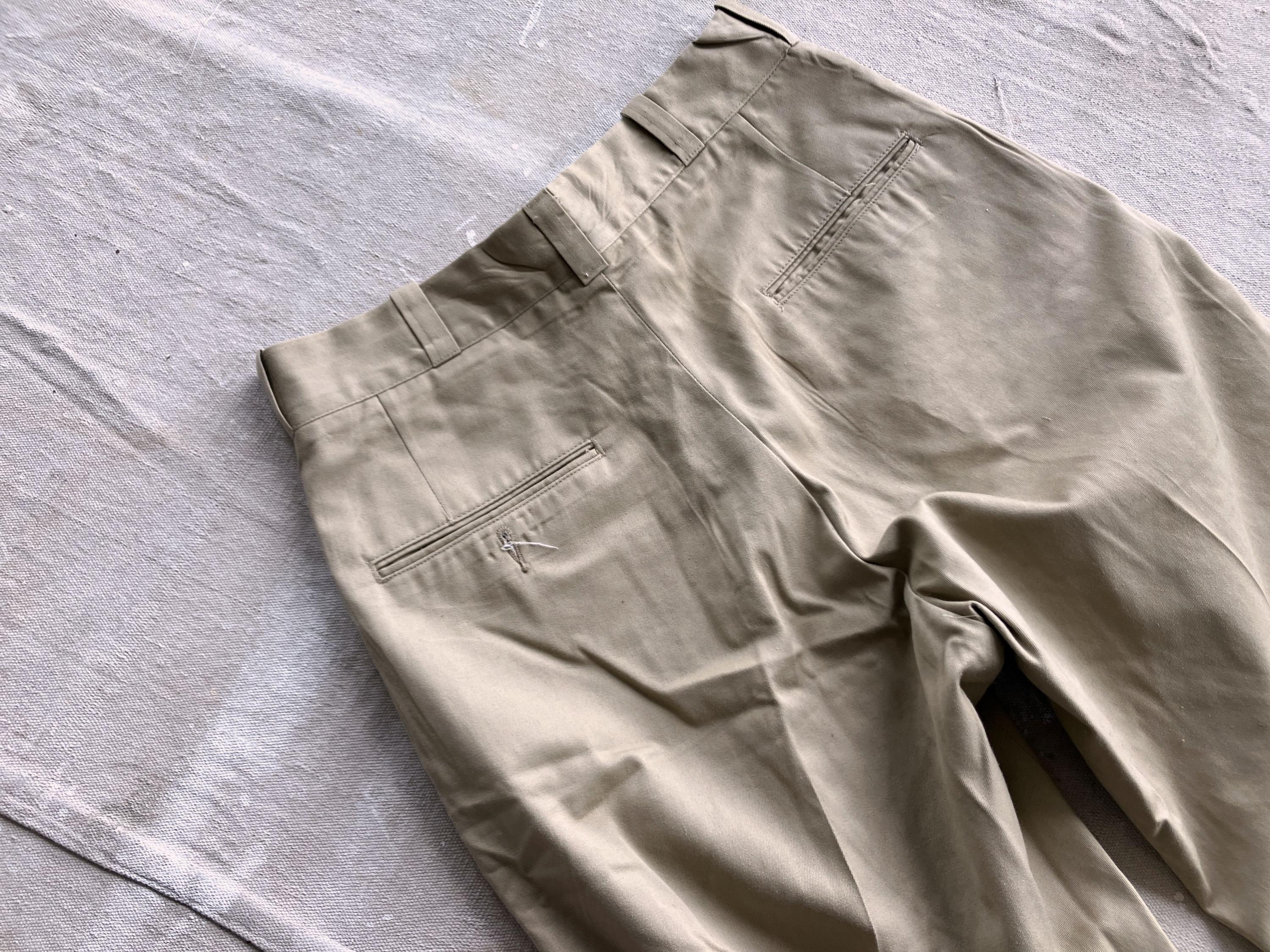 28 Waist 60s Military Chinos / XS Small Pants Army Military
